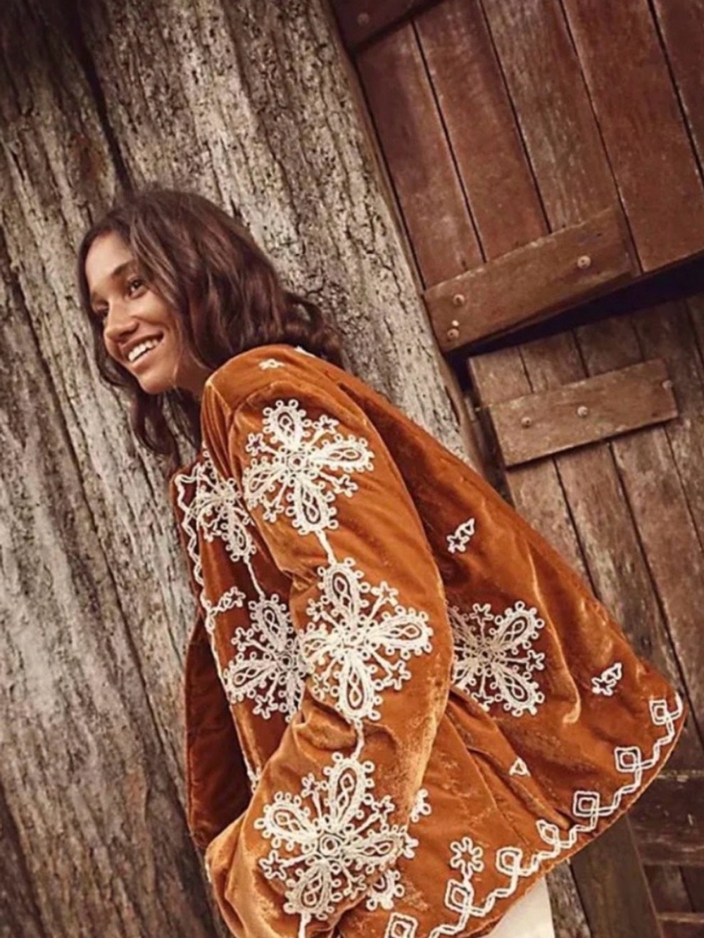 Free People Mia Velvet Jacket